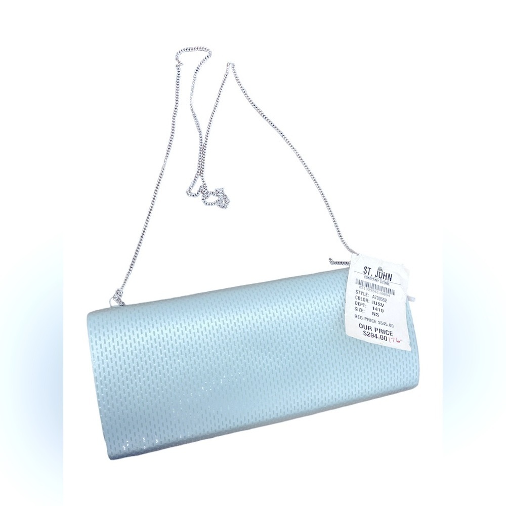 St. John Blue Clutch